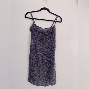 Brandy Melville - Navy Floral Mini Dress w/ Adjustable Straps